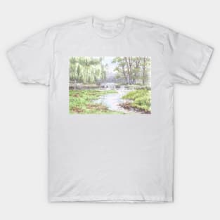 Weir at Athelhampton T-Shirt